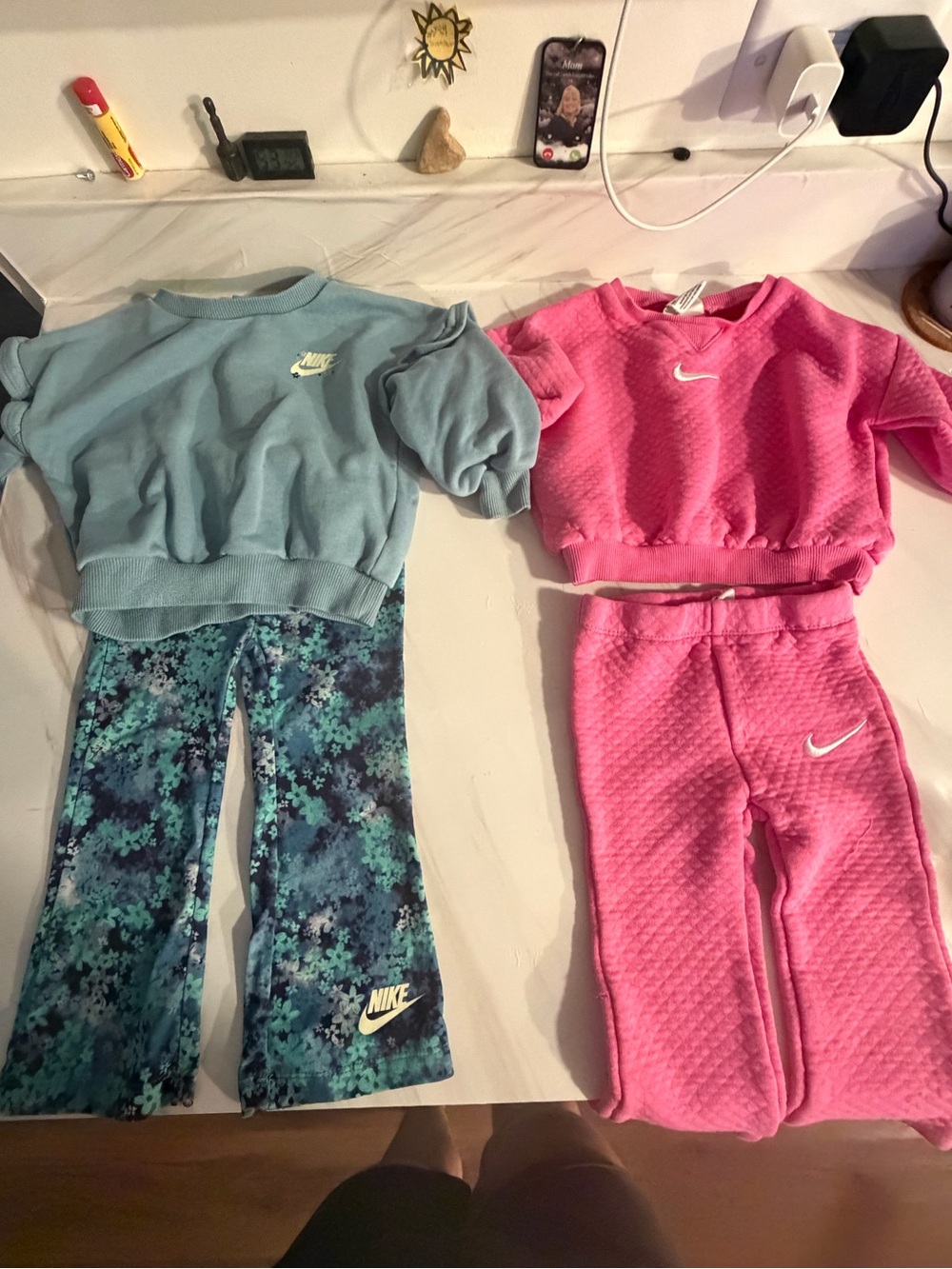 Nike Kids' Pink Quilted Sweatpants - Comfortable Everyday Bottoms